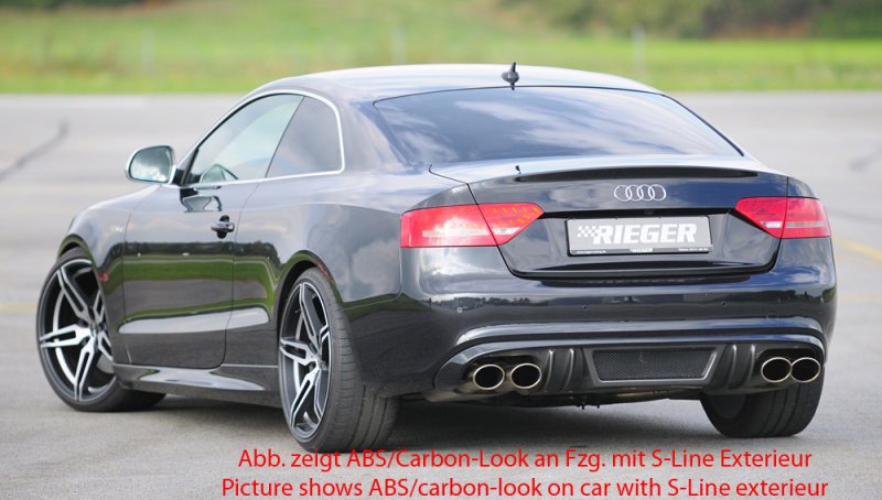 Rieger Heckeinsatz Audi A5 (B8/B81) 06.07-07.11 (bis Facelift) - 55416