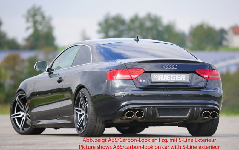 Rieger Heckeinsatz Audi A5 (B8/B81) 06.07-07.11 (bis Facelift) - 55416