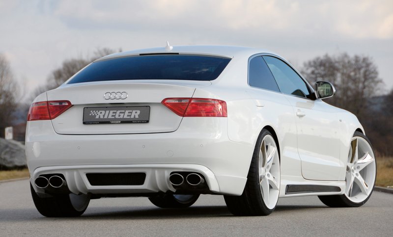 Rieger Heckschürzenansatz Audi A5 (B8/B81) 06.07-07.11 (bis Facelift) - 55418