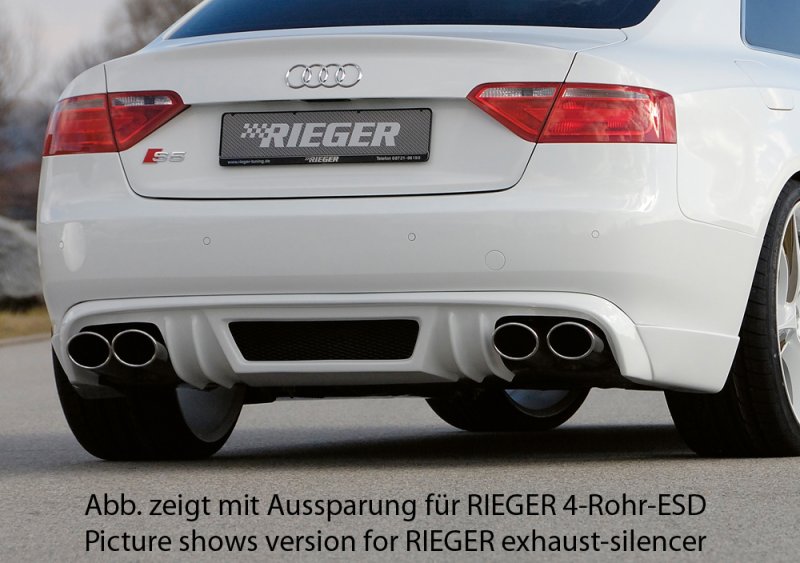 Rieger Heckschürzenansatz Audi A5 (B8/B81) 06.07-07.11 (bis Facelift) - 55424