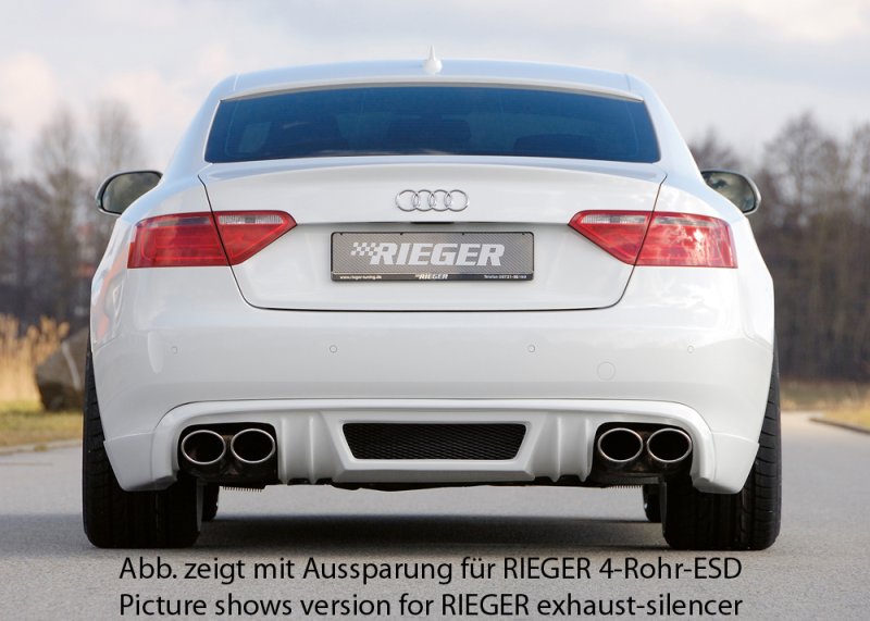 Rieger Heckschürzenansatz Audi A5 (B8/B81) 06.07-07.11 (bis Facelift) - 55424