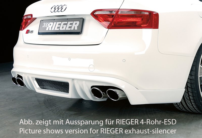 Rieger Heckschürzenansatz Audi A5 S5 (B8/B81) 06.07-07.11 (bis Facelift) - 55439