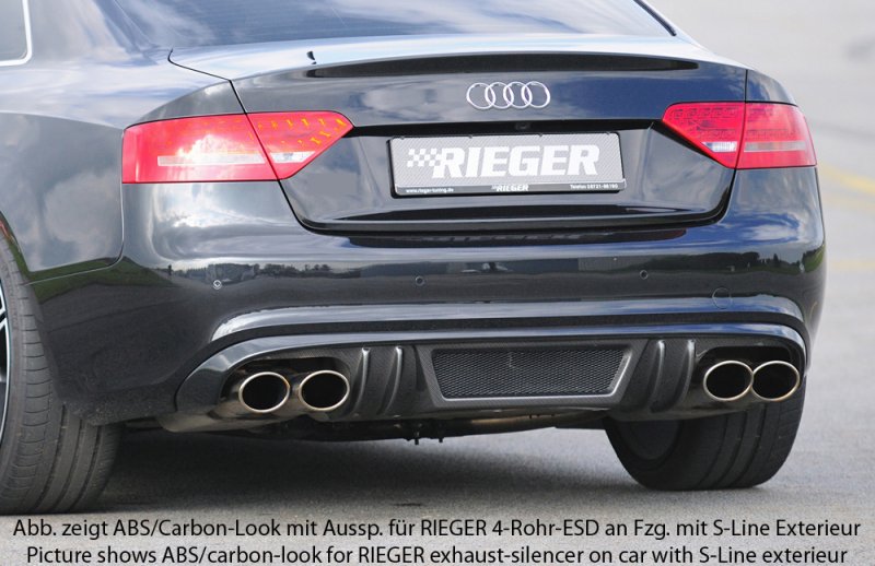 Rieger Heckeinsatz Audi A5 (B8/B81) 06.07-07.11 (bis Facelift) - 55445