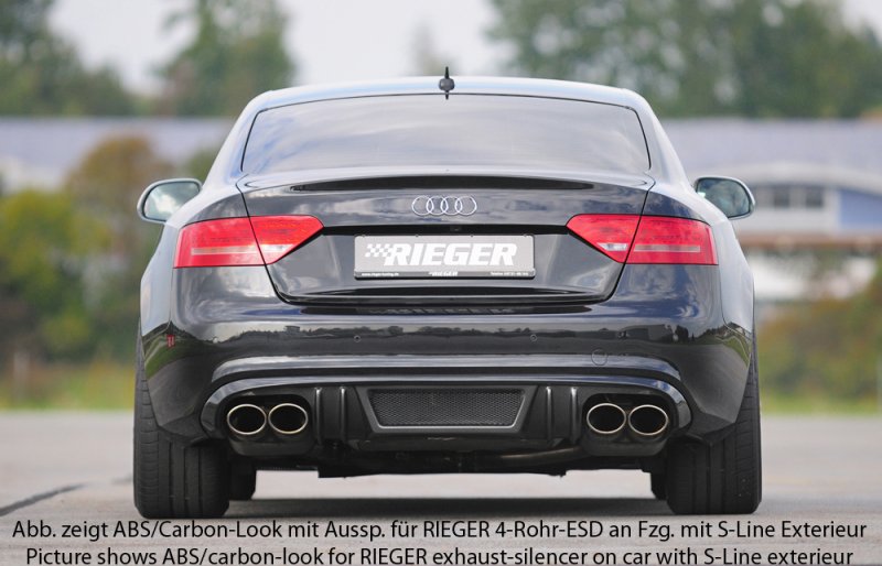 Rieger Heckeinsatz Audi A5 (B8/B81) 06.07-07.11 (bis Facelift) - 55445