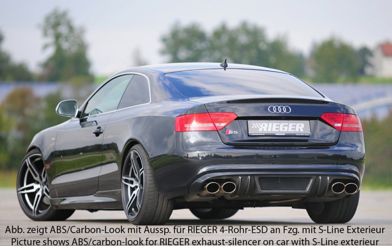 Rieger Heckeinsatz Audi A5 (B8/B81) 06.07-07.11 (bis Facelift) - 55445