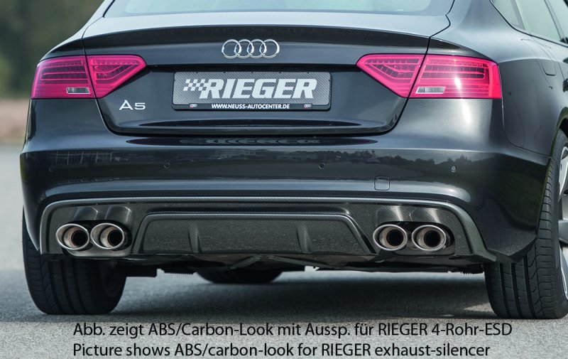 Rieger Heckeinsatz Audi A5 (B8/B81) 10.11-06.16 (ab Facelift) - 55477