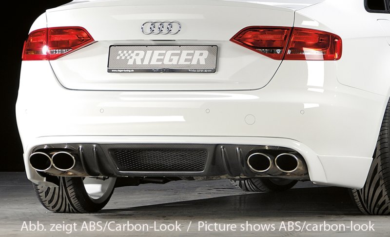 Rieger Heckschürzenansatz Audi A4 (B8/B81) 11.07-12.11 (bis Facelift) - 55508