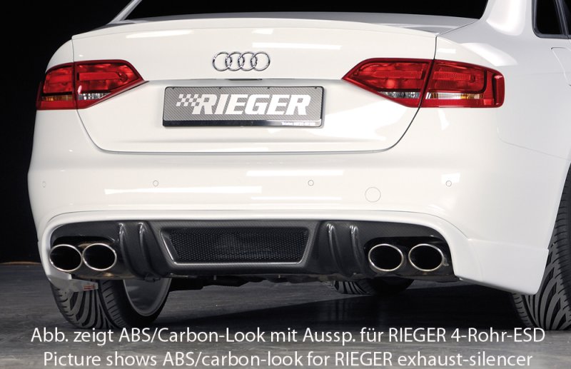Rieger Heckschürzenansatz Audi A4 (B8/B81) 11.07-12.11 (bis Facelift) - 55515