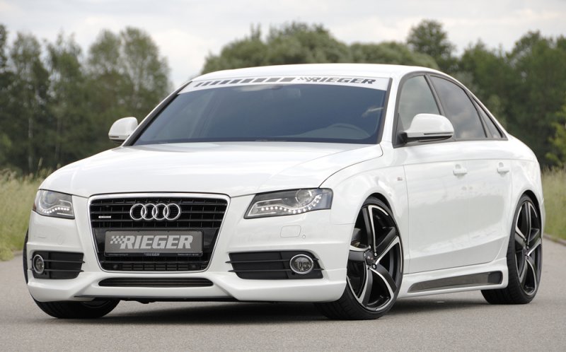Rieger Spoilerlippe Audi A4 (B8/B81) 11.07-12.11 (bis Facelift) - 55520
