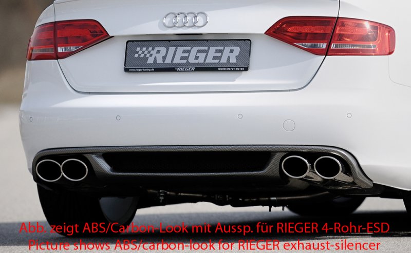 Rieger Heckeinsatz Audi A4 (B8/B81) 11.07-12.11 (bis Facelift) - 55522