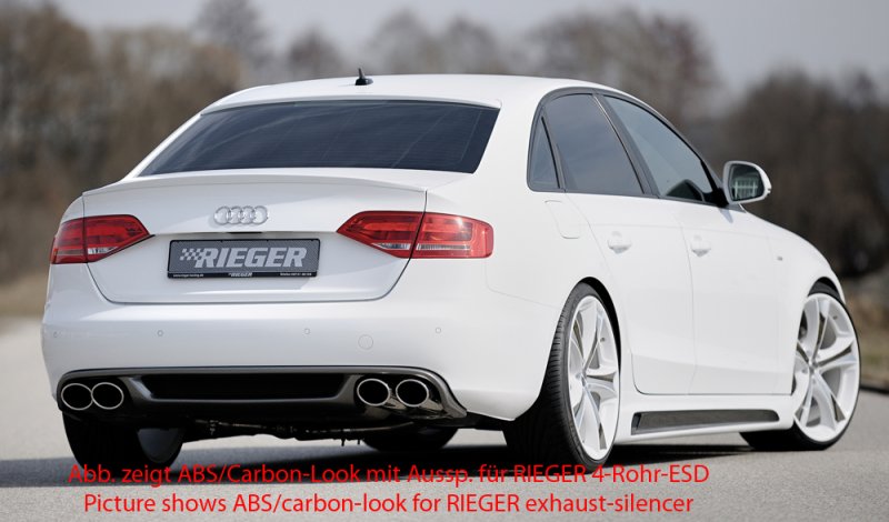 Rieger Heckeinsatz Audi A4 (B8/B81) 11.07-12.11 (bis Facelift) - 55523