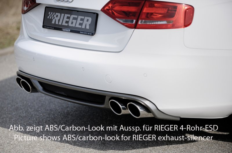 Rieger Heckeinsatz Audi A4 (B8/B81) 11.07-12.11 (bis Facelift) - 55523