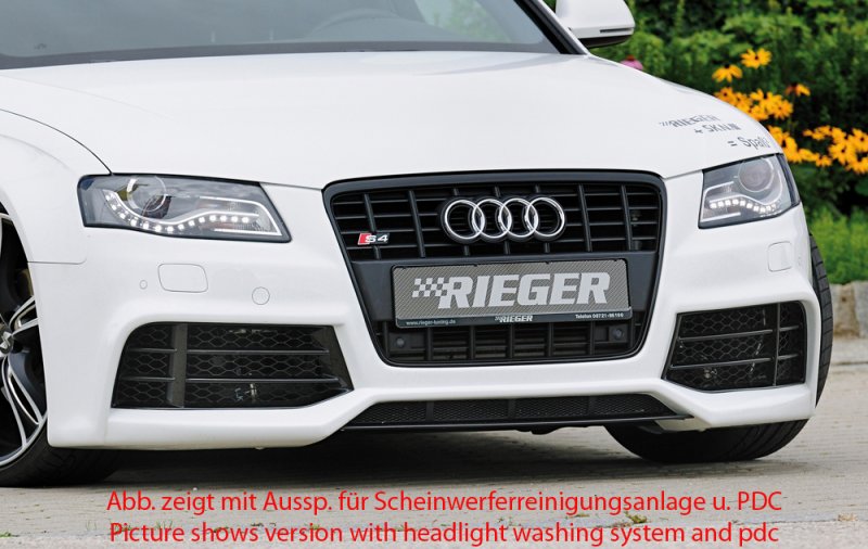 Rieger Spoilerstoßstange Audi A4 (B8/B81) 11.07-12.11 (bis Facelift) - 55526