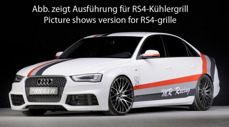 Rieger Spoilerstoßstange Audi A4 (B8/B81) 01.12- (ab Facelift) - 55542