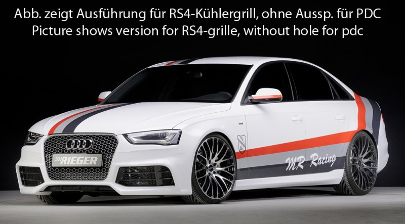 Rieger Spoilerstoßstange Audi A4 (B8/B81) 01.12- (ab Facelift) - 55543