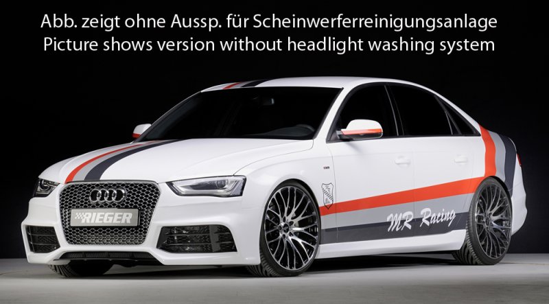 Rieger Spoilerstoßstange Audi A4 (B8/B81) 01.12- (ab Facelift) - 55544