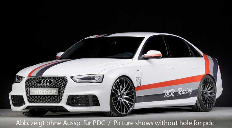 Rieger Spoilerstoßstange Audi A4 (B8/B81) 01.12- (ab Facelift) - 55547