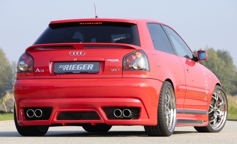 Rieger Heckschürze neues Design Audi A3 (8L) - 56643