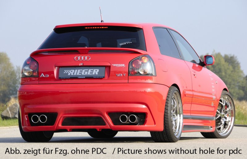Rieger Heckschürze neues Design Audi A3 (8L) - 56644
