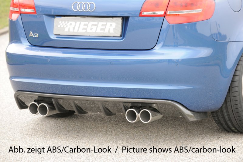 Rieger Heckeinsatz Audi A3 (8P) 07.08- (ab Facelift) - 56767