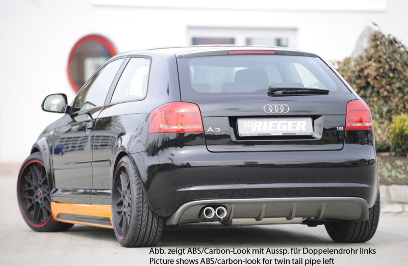 Rieger Heckeinsatz Audi A3 (8P) 07.08- (ab Facelift) - 56767