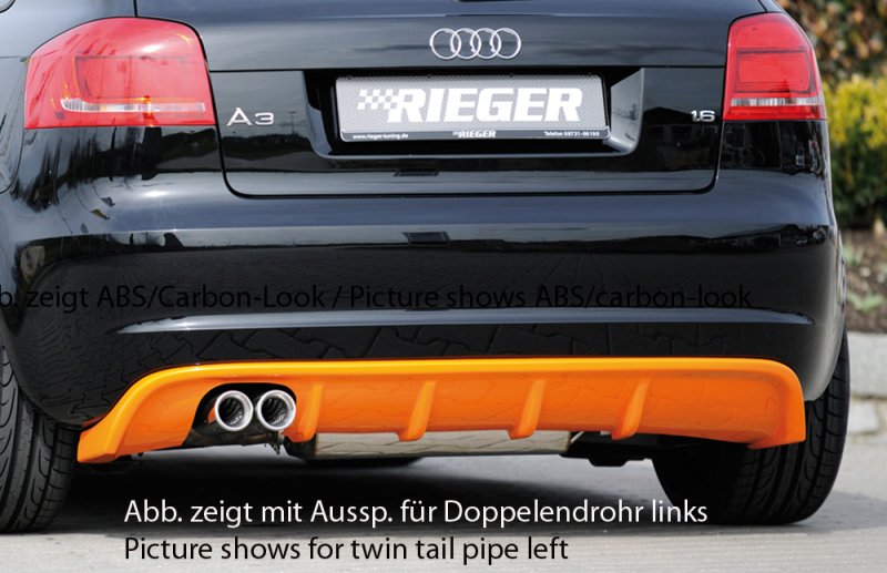 Rieger Heckeinsatz Audi A3 (8P) 07.08- (ab Facelift) - 56774
