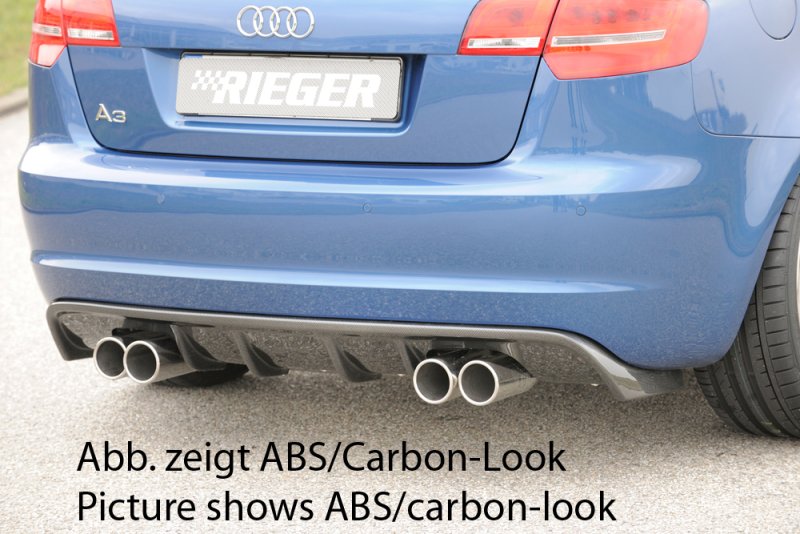 Rieger Heckeinsatz Audi A3 (8P) 07.08- (ab Facelift) - 56777