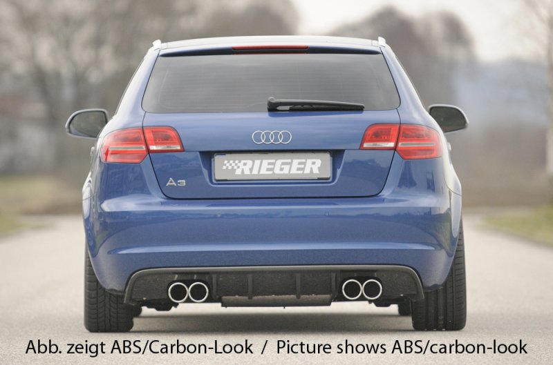 Rieger Heckeinsatz Audi A3 (8P) 07.08- (ab Facelift) - 56777