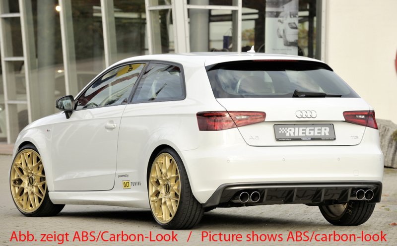 Rieger Heckeinsatz Audi A3 (8V) 07.12-08.16 (bis Facelift) - 56787