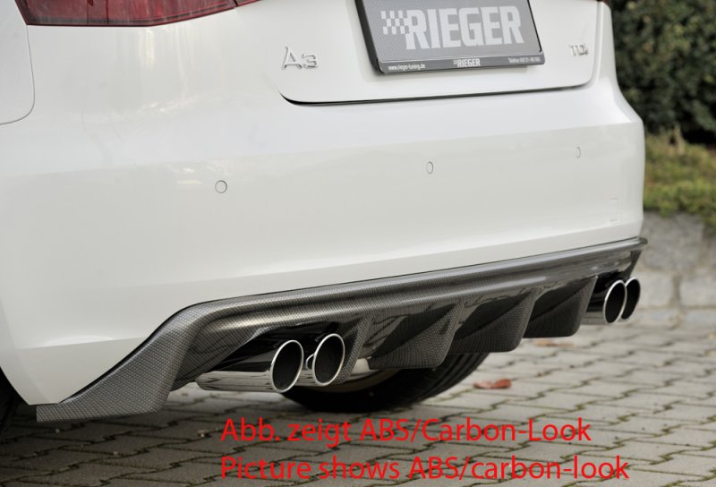 Rieger Heckeinsatz Audi A3 (8V) 07.12-08.16 (bis Facelift) - 56787