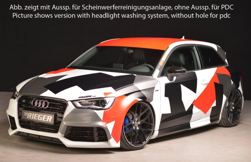Rieger Spoilerstoßstange Audi A3 (8V) 07.12-08.16 (bis Facelift) - 56793