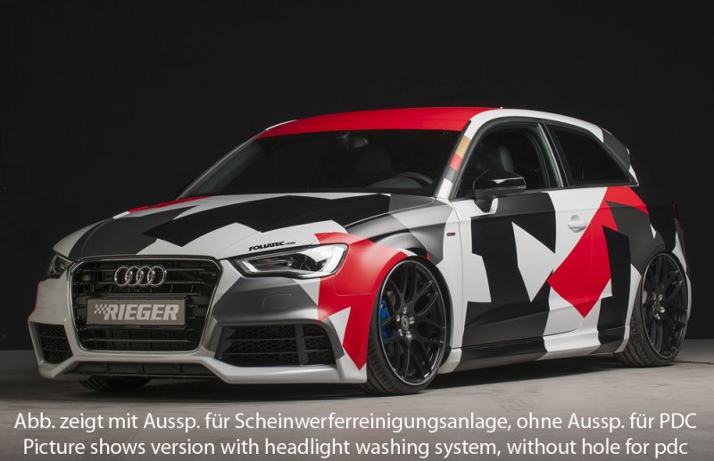 Rieger Spoilerstoßstange Audi A3 (8V) 07.12-08.16 (bis Facelift) - 56793