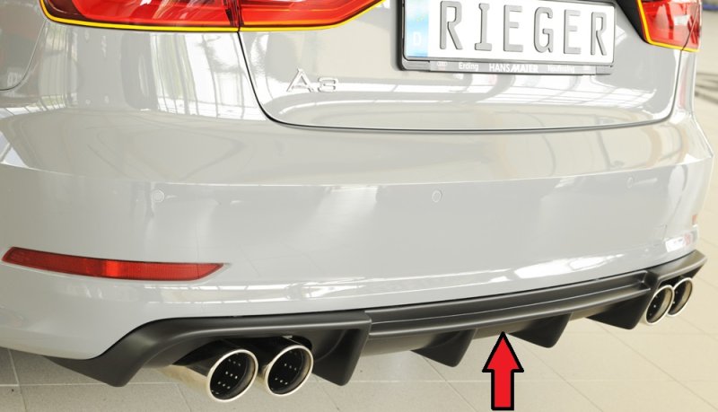 Rieger Heckeinsatz Audi A3 (8V) 07.12-08.16 (bis Facelift) - 56808
