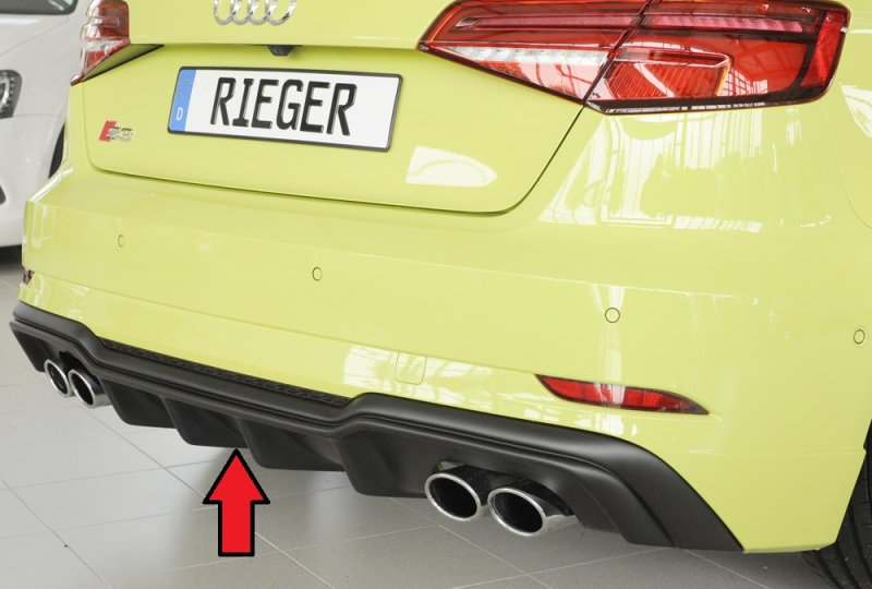Rieger Heckeinsatz Audi A3 S3 (8V) 09.16- (ab Facelift) - 56821