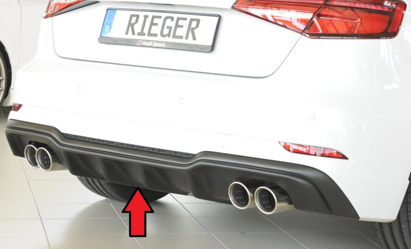 Rieger Heckeinsatz Audi A3 (8V) 09.16- (ab Facelift) - 56822