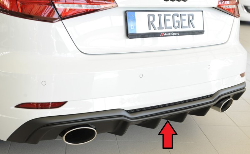 Rieger Heckeinsatz Audi A3 (8V) 09.16- (ab Facelift) - 56823