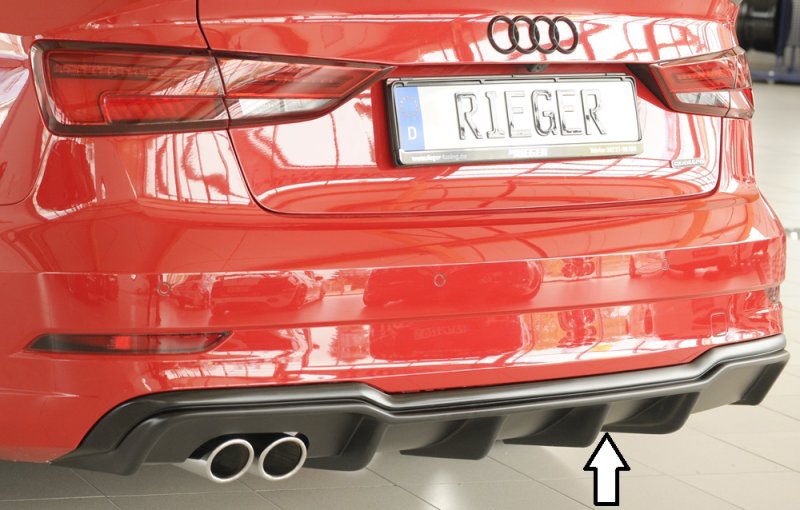 Rieger Heckeinsatz Audi A3 (8V) 09.16- (ab Facelift) - 56824