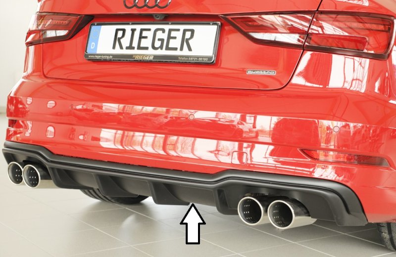 Rieger Heckeinsatz Audi A3 (8V) 09.16- (ab Facelift) - 56826