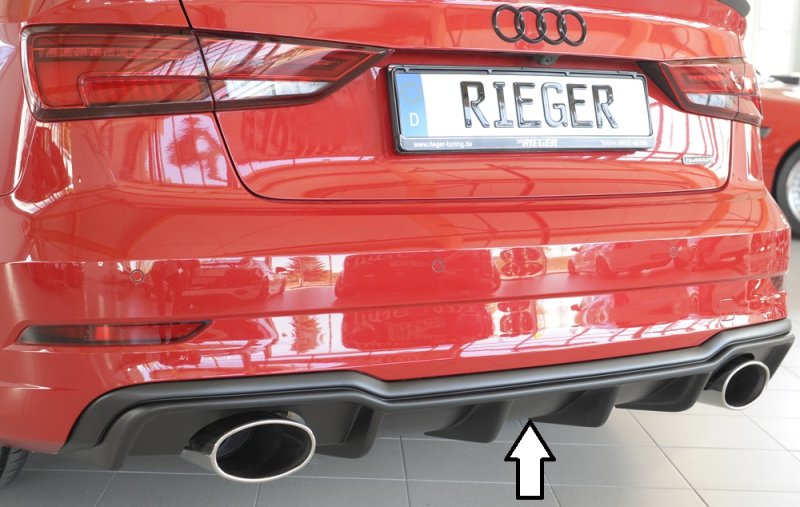 Rieger Heckeinsatz Audi A3 (8V) 09.16- (ab Facelift) - 56827