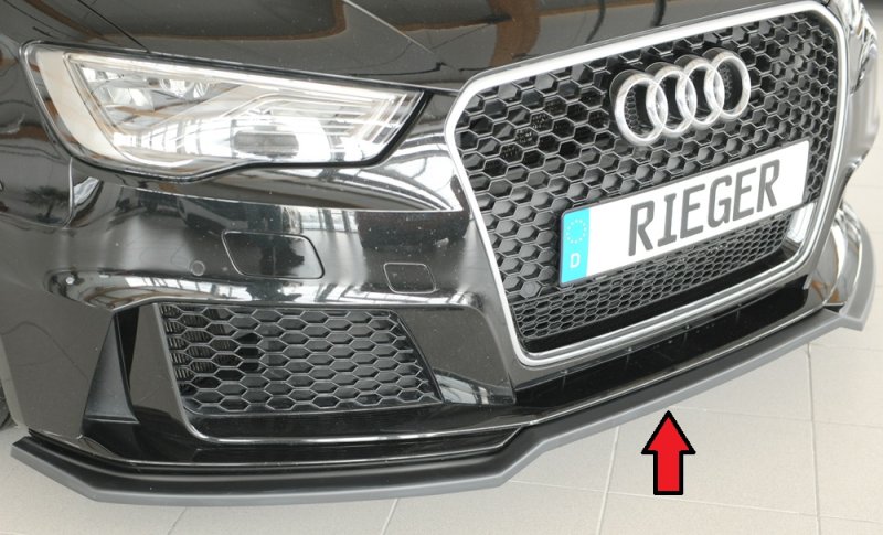 Rieger Spoilerschwert Audi RS3 (8V) 04.15-01.17 (bis Facelift) - 56828