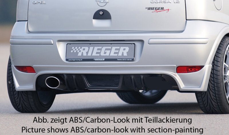 Rieger Heckschürzenansatz Opel Corsa C 06.03- (ab Facelift) - 58928