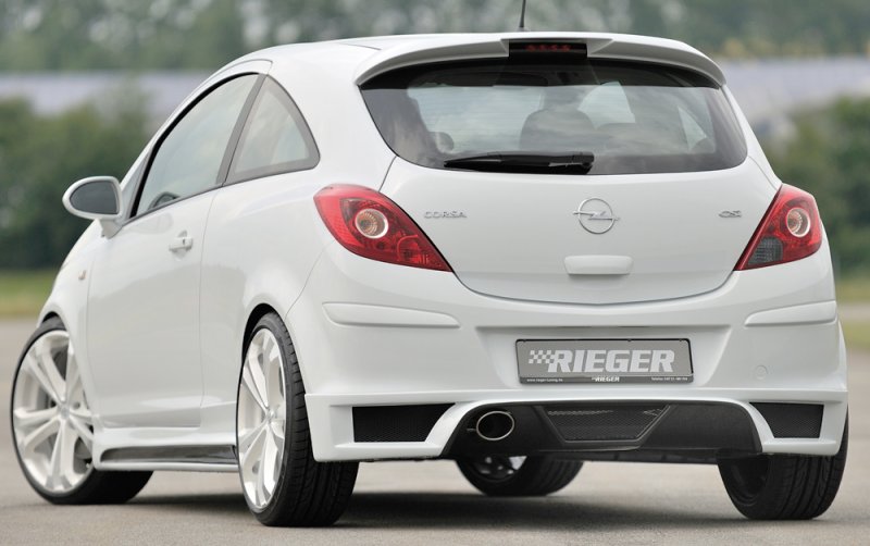 Rieger Heckschürzenansatz Opel Corsa D 01.11- (ab Facelift) - 58947