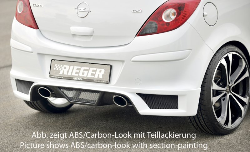 Rieger Heckschürzenansatz Opel Corsa D 01.11- (ab Facelift) - 58948