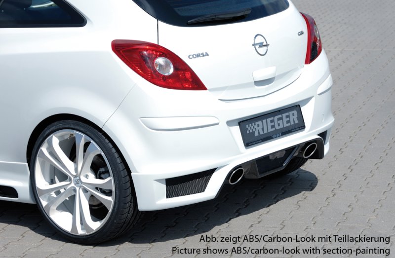 Rieger Heckschürzenansatz Opel Corsa D 01.11- (ab Facelift) - 58948