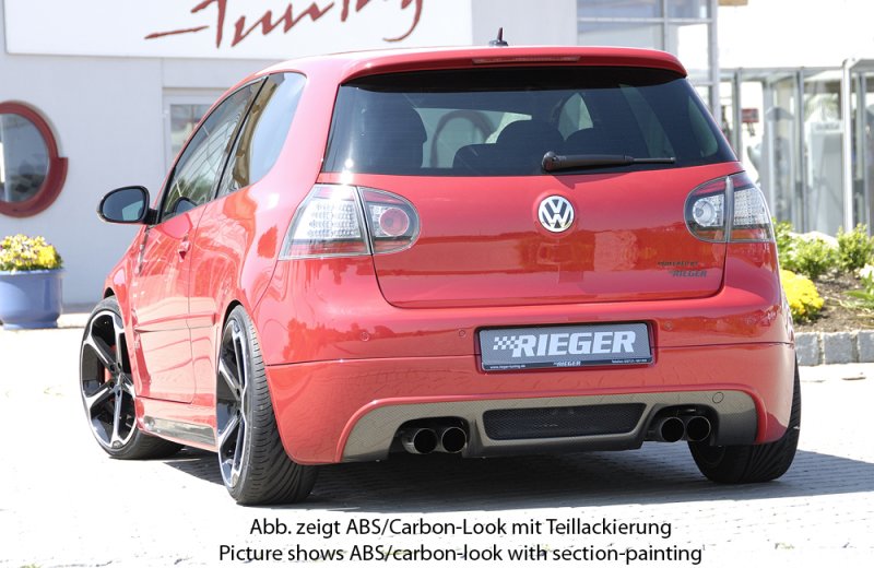 Preview: Rieger Heckansatz VW Golf 5 - 59408