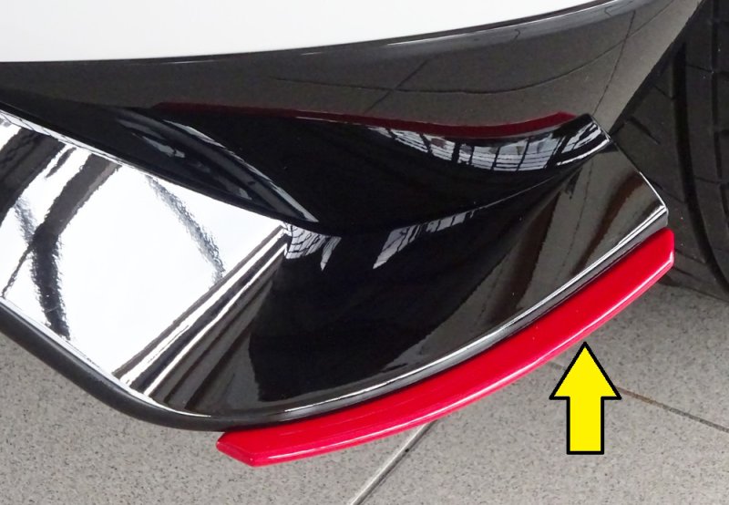 Rieger Heckschürzenansatz seitlich rechts VW Golf 7 GTI-TCR 01.19- - 59519