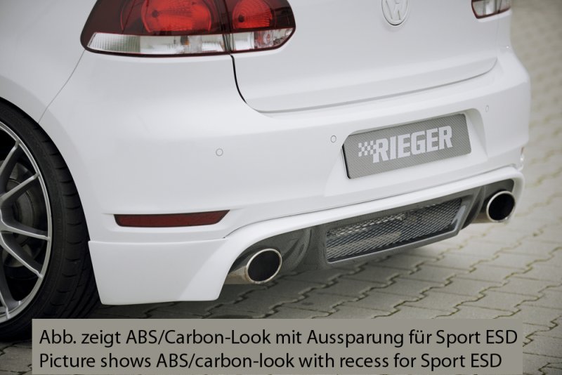 Rieger Heckschürzenansatz VW Golf 6 GTI - 59526