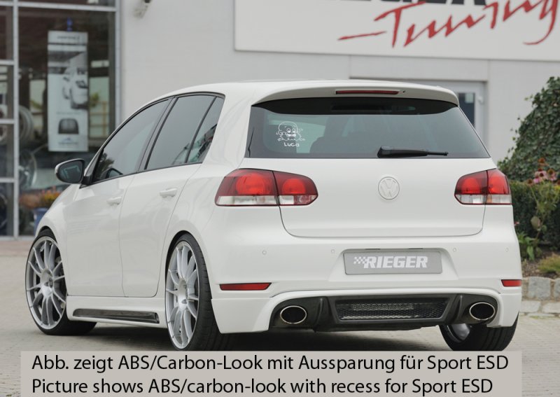 Rieger Heckschürzenansatz VW Golf 6 GTI - 59526