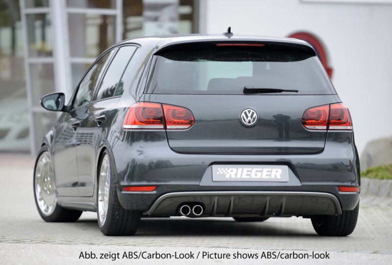 Rieger Heckeinsatz mit 2 Doppelfinnen VW Golf 6 - 59541