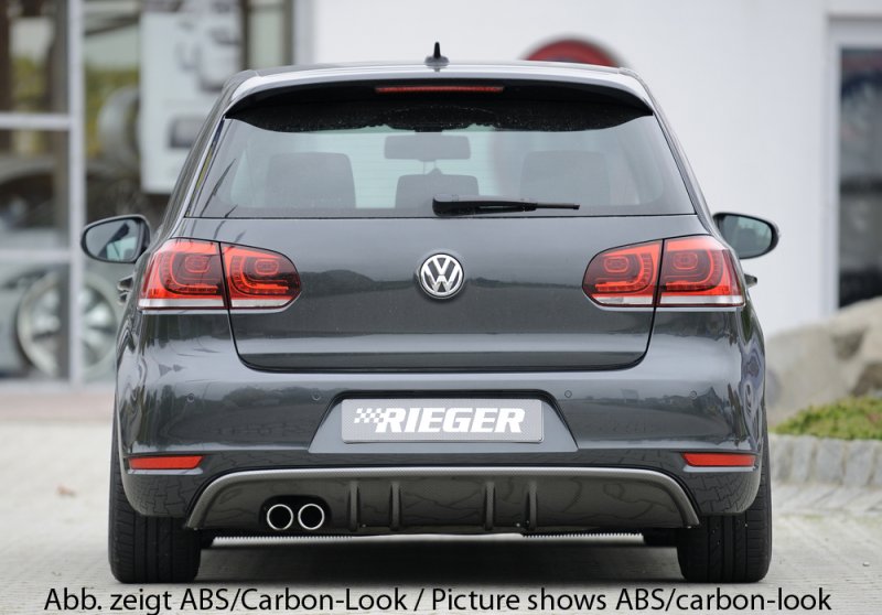 Rieger Heckeinsatz mit 2 Doppelfinnen VW Golf 6 - 59541